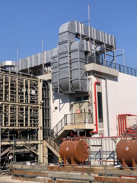 PT. Winner HVAC Services HVAC-R project photograph 016 — marine duct fabrication and installation
