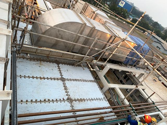 PT. Winner HVAC Services HVAC-R project photograph 028 — marine duct fabrication and installation