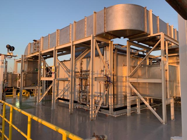 PT. Winner HVAC Services HVAC-R project photograph 031 — marine duct fabrication and installation