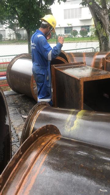 PT. Winner HVAC Services HVAC-R project photograph 042 — marine duct fabrication and installation