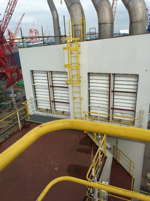 PT. Winner HVAC Services HVAC-R project photograph 058 — marine duct fabrication and installation