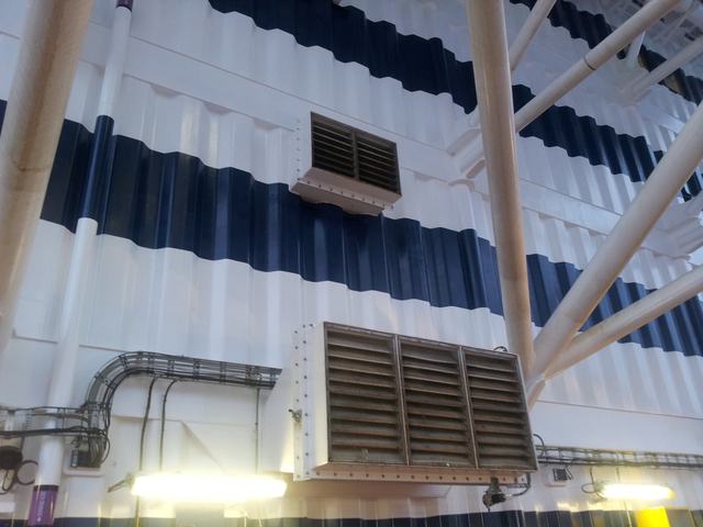 PT. Winner HVAC Services HVAC-R project photograph 064 — marine duct fabrication and installation