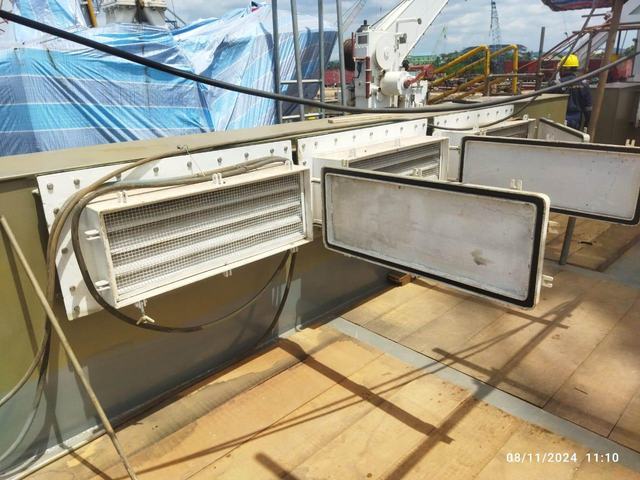 PT. Winner HVAC Services HVAC-R project photograph 080 — marine duct fabrication and installation