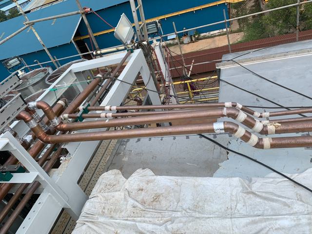 PT. Winner HVAC Services HVAC-R project photograph 085 — marine duct fabrication and installation