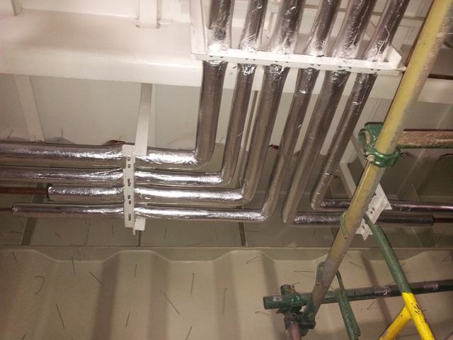 PT. Winner HVAC Services HVAC-R project photograph 099 — marine duct fabrication and installation