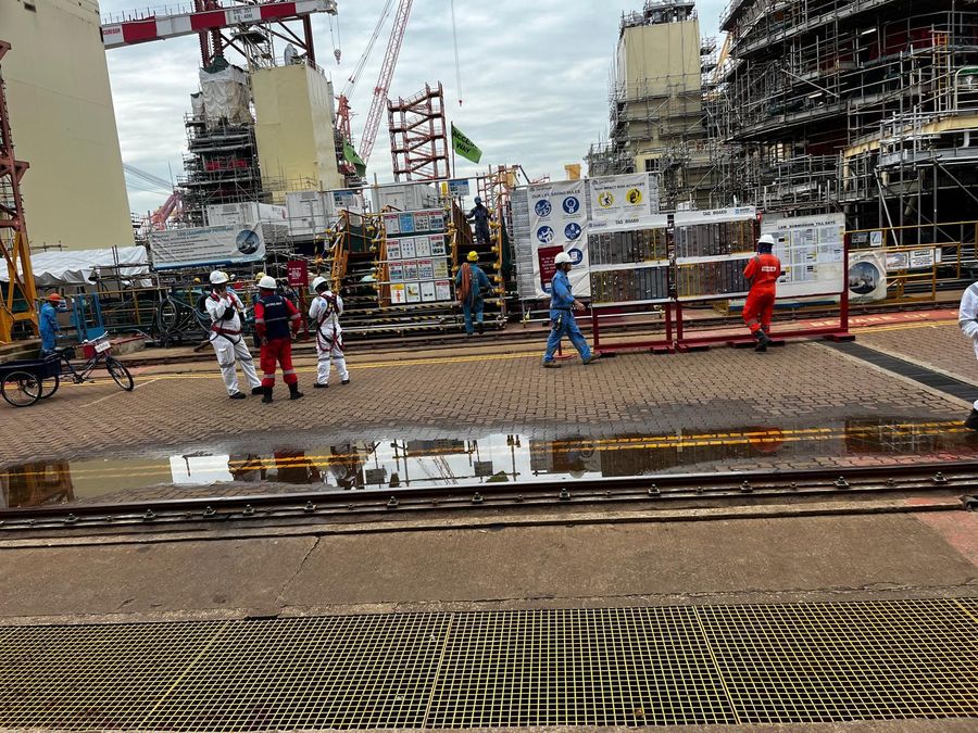 LMV navy vessel HVAC-R installation
