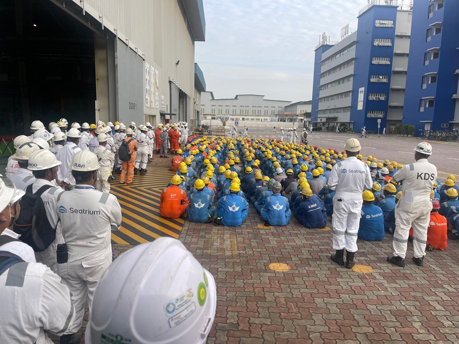 WEST LINUS drilling platform — heavy marine HVAC ductwork and ventilation